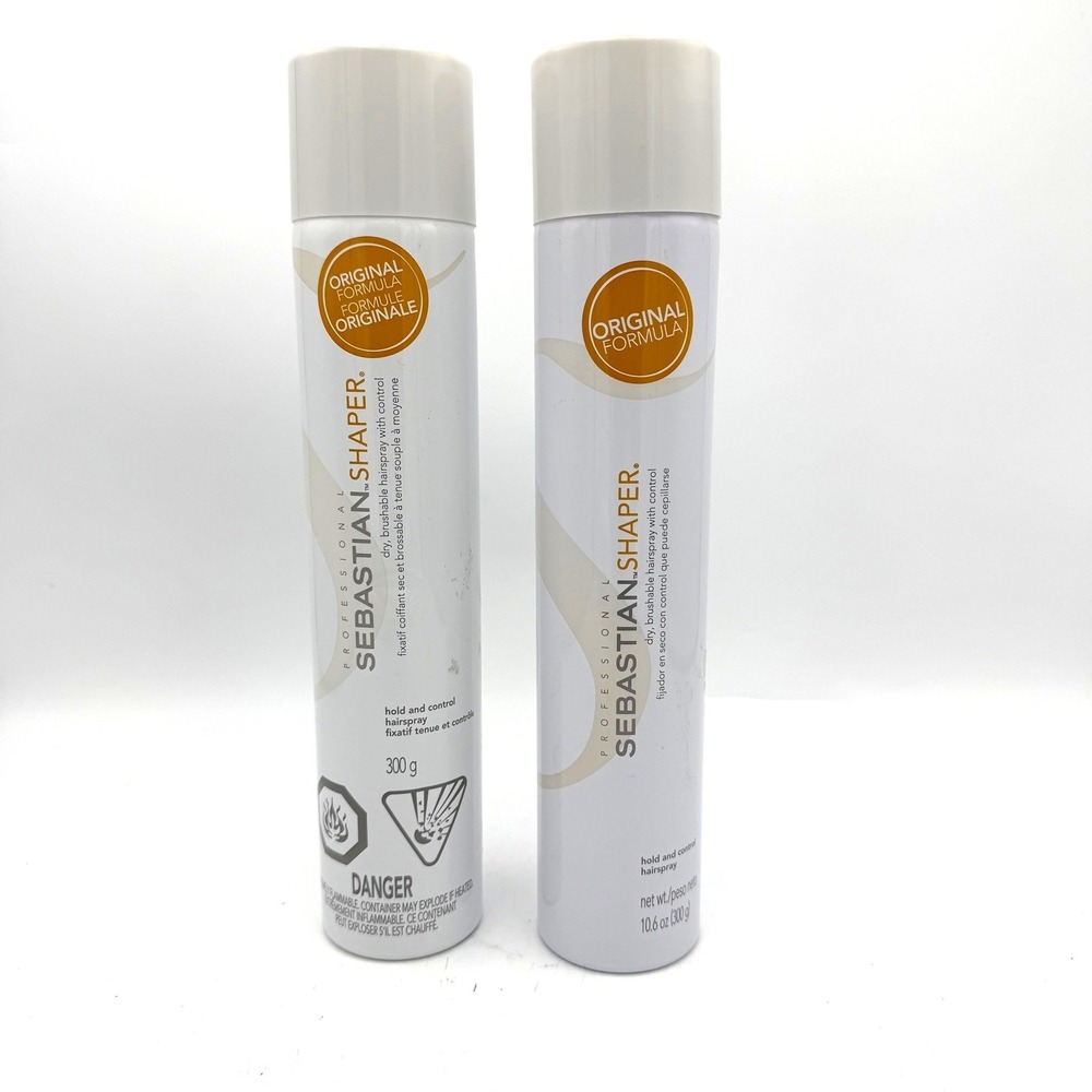 Sebastian Shaper Hairspray Two 10.6oz White Original Formula Hold and Control